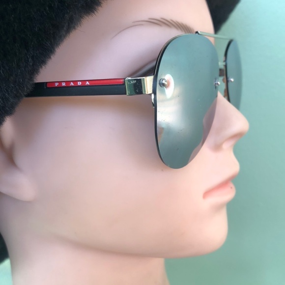 Prada, Women's Grey & Silver Tone No- Rx Sunglasses - Picture 5 of 10